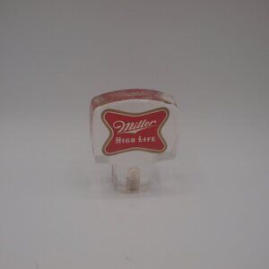 Rare Rounded Top Vintage Acrylic Miller High Life Tap Handle